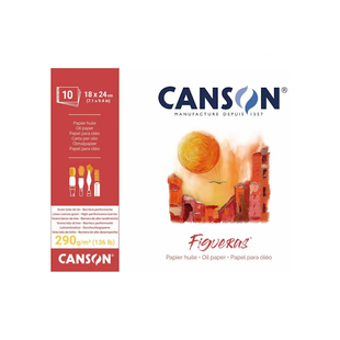 Склейка для олії Figueras, B5 18х24см, 290г/м2, 10л, CANSON 3148958572204 фото