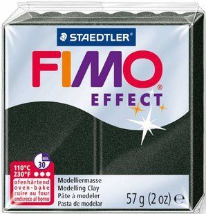 Пластика Effect, Чорна перламутрова, 57г, Fimo 4007817014721 фото