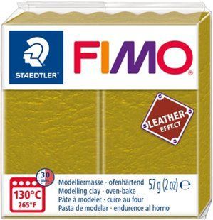 Пластика Leather-effect, Оливкова, 57 гр, Fimo 4007817053188 фото