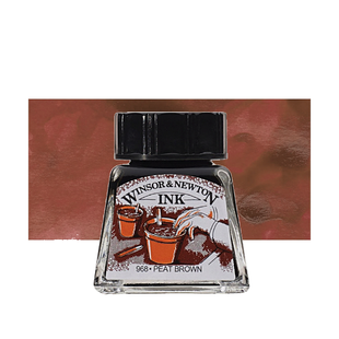Туш Drawing Inks 14 мл, № 469 Peat Brown (Торф&rsquo;яний), Winsor&Newton 1005469 фото