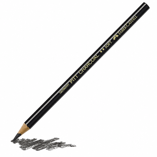 Олівець вугільний PITT, м'який, 117403, Faber Castell 4005401174035 фото