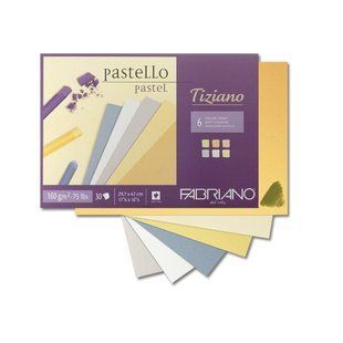 Cклейка для пастелі Tiziano Soft Colour A4, 23х30,5см, 160г/м2, 24л, FABRIANO 8001348156871 фото
