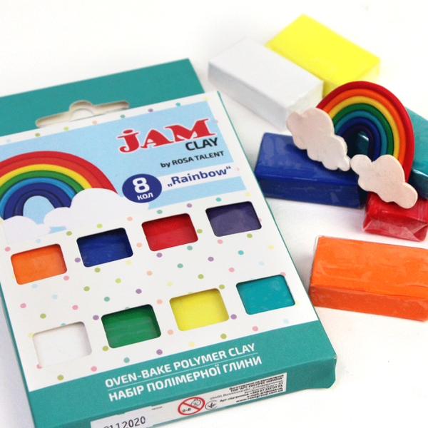 Набір пластики &ldquo;Rainbow&ldquo;, 8х20г, Jam Clay 4823098521082 фото