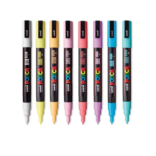 Набір маркерів uni POSCA Soft Color, 0,9-1,3мм, 8 шт 4902778249222 фото