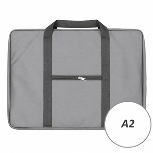 Папка-портфоліо для художників та студентів А2 PRO, СІРА, 68x48x7см, ремінець+резинки+пенал, VS ART ПА2/НР фото