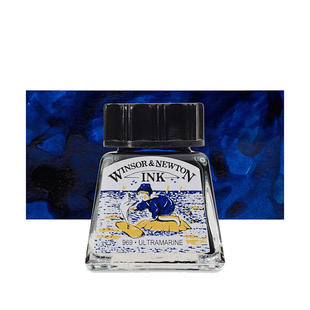Туш Drawing Inks 14 мл, № 660 Ultramarine (Ультрамарин), Winsor&Newton 1005660 фото