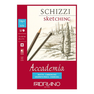 Склейка для ескізів Accademia А4 (21*29,7см), 120г/м2, 50л., FABRIANO 8001348150732 фото