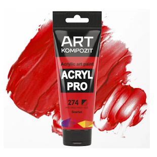 Фарба акрилова 75мл, 274 Багряний, Art Kompozit 4820085743922 фото