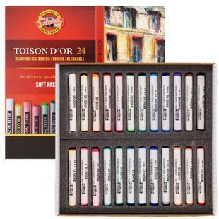 Набір пастелі сухої Toison D'or, 24 кол, кругл, KOH-I-NOOR 8593539129165 фото