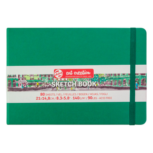 Блокнот для графіки Talens Art Creation 140г/м2, 21х15см, 80л, Forest Green, Royal Talens 8712079467128 фото