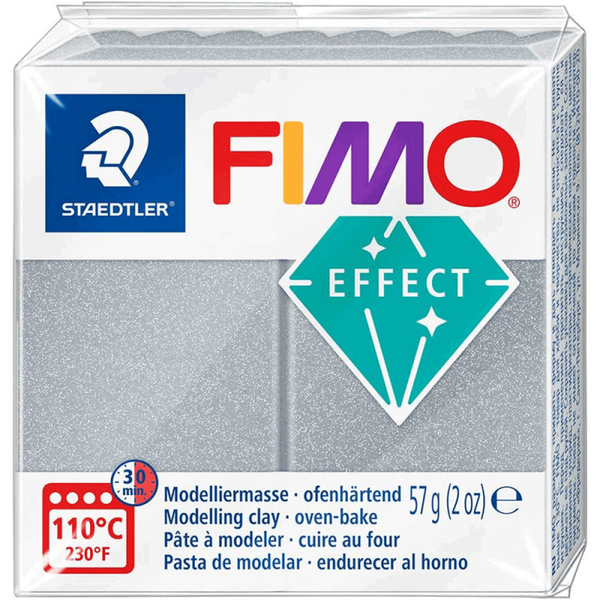 Пластика Effect, Срібна металік, 57г, Fimo 4006608817961 фото