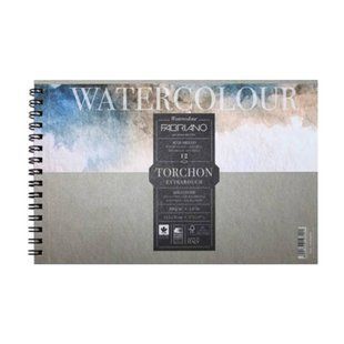 Альбом для акварелі на спіралі Watercolor Studio A4 (21х29,7см), 300г/м2, 12л, торшон, Fabriano 8001348197218 фото