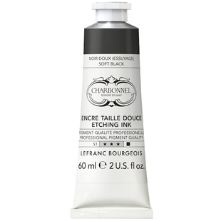 Фарба гравюрна Etching ink 60 мл, #285 Soft black (М'який чорний) CHARBONNEL L&B 3013643318910 фото
