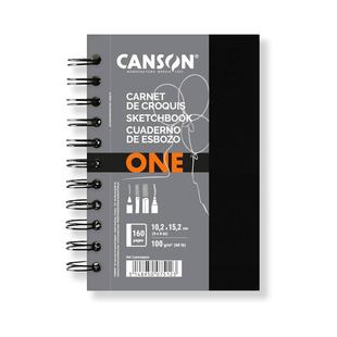 Альбом для рисунку на спіралі Art Book One PORTRAIT, 10,2*15,2 см, 100г/м2, 80л, Canson 3148950075123 фото