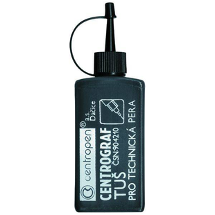 Туш для рапідографа, 20мл, чорна, Centropen 8595013615027 фото