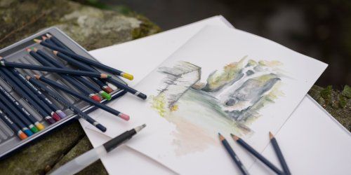 Набір акварельних олівців Watercolour, 24шт., мет. коробка, Derwent 5010255784520 фото