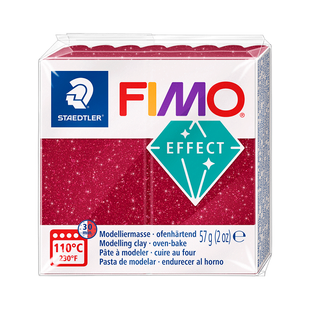 Пластика Effect, Червона галактика, 57г, Fimo 4007817096390 фото
