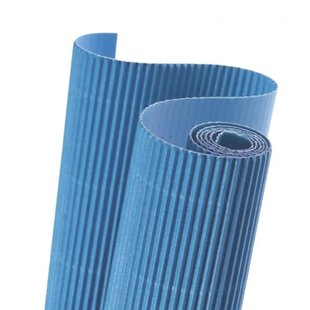 Картон гофрований #33 Pacific blue (Блакитний) Corrugated board E-Flute, 50x70 см, FOLIA 2000004791018 фото