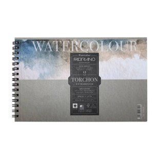 Альбом для акварелі на спіралі Watercolour Torchon Rongh А5 (13,5х21см), 300 г/м2, 12л, FABRIANO 8001348197201 фото