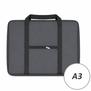 Папка-портфоліо для художників та студентів А3 PRO, ЧОРНА, 47x35x7см, ремінець+резинки+пенал, VS ART ПА3-Н фото