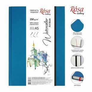 Блокнот для іллюстрацій та акварелі A5, 250г/м2, 32 листа, Unica (Fabriano), ROSA Gallery 4823098508397 фото