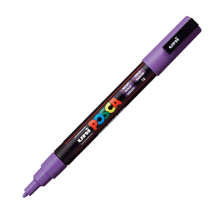 Маркер акриловий Uni Posca PC-3M 0,9-1,3 мм фіолетовий (PC3M48) 4902778915844 фото