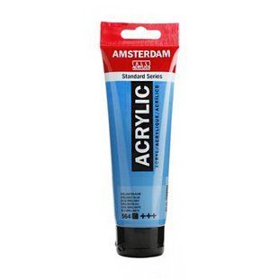 Фарба акрилова AMSTERDAM, (564) Діамантовий синій, 120 мл, Royal Talens 8712079158408 фото