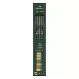 Грифель 2мм, 2В, 125мм, 10шт, 127102, Faber Castell 4005401271024 фото