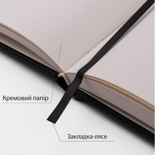 Блокнот для графіки, 15х15см, 100 арк., тверда обкладинка, 110г/м2, чорний, SANTI 5056574449368 фото