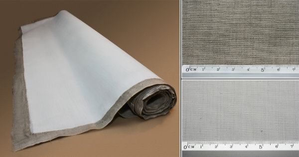 Полотно грунтоване рулон, КРУПНИЙ ЛЬОН, 2*3м, олійно-емул. грунт, 690 г/м&sup2;, ROSA GALLERY 4820149852126 фото