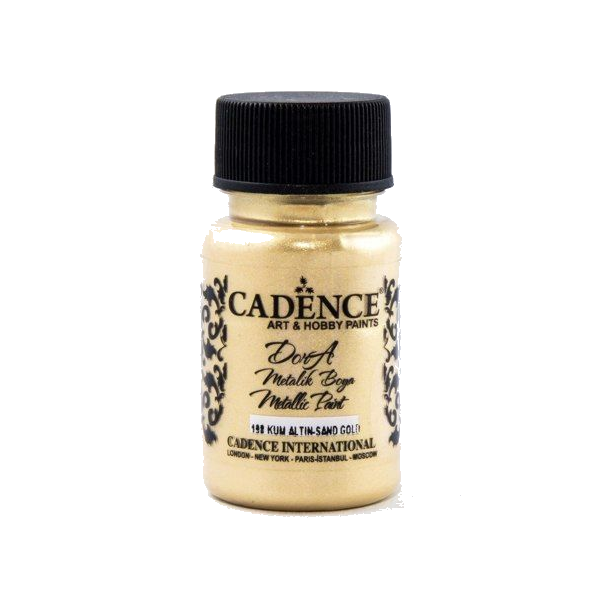Фарба акрилова, Dora Metallic Paint, 50 мл, #199 Canary Yellow (Канарковий жовтий), Cadence CA019423_199 фото
