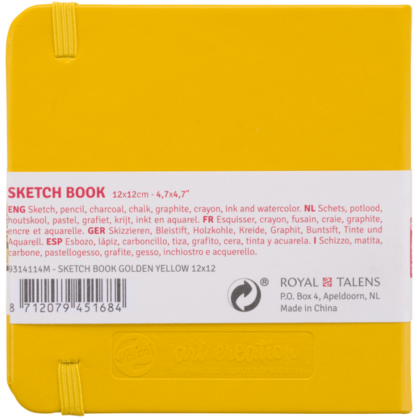Блокнот для графіки Talens Art Creation 140г/м2, 12*12см, 80л., Golden Yellow, Royal Talens 8712079451684 фото
