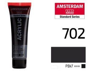 Фарба акрилова AMSTERDAM, (702) Сажа газова, 20 мл, Royal Talens 8712079348052 фото
