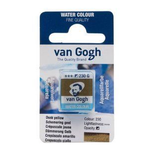 Фарба акварельна Van Gogh (230), Жовтий сутінковий, кювета, Royal Talens 8712079419011 фото