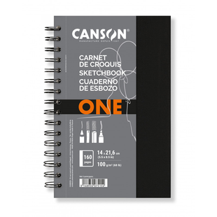 Блокнот для рисунку на спіралі Art Book One PORTRAIT, 14*21,6 см, 100г/м2, 80л, CANSON 3148950075154 фото