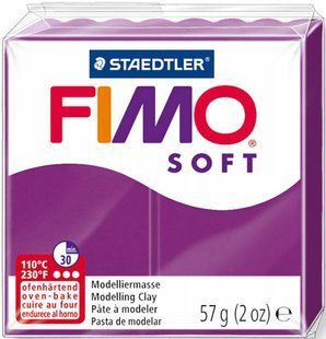 Пластика Soft, Фіолетова, 57г, Fimo 4006608809737 фото