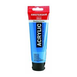 Фарба акрилова AMSTERDAM, (572) Первинний ціановий, 120 мл, Royal Talens 8712079159658 фото