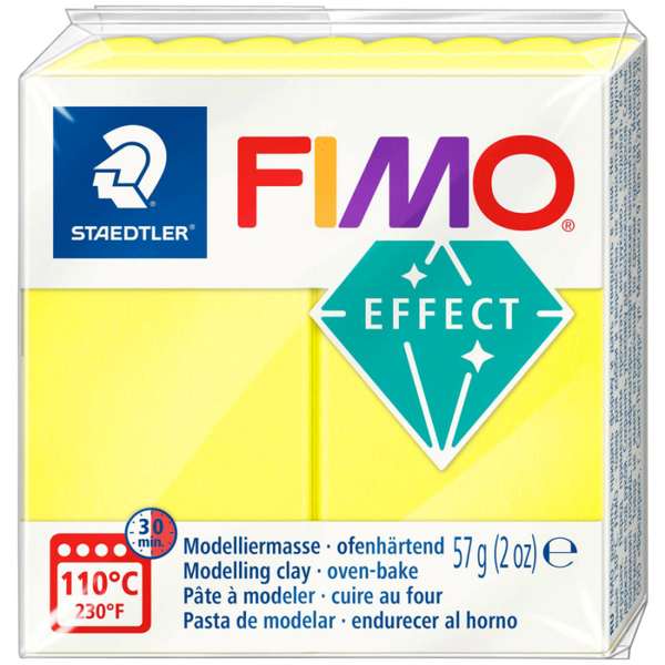 Пластика Effect, Жовта неонова, 57г, Fimo 4007817063989 фото