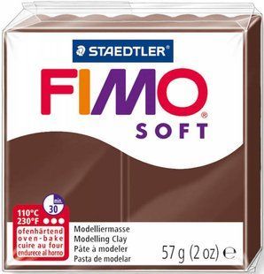 Пластика Soft, Шоколадна, 57г, Fimo 4006608809836 фото