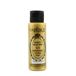 Акрилова фарба з ефектом золочення Waterbased Gilding Paint, 70 мл, #110 Extra Gold, Cadence 8699036705755 фото