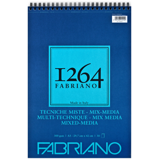 Альбом на спіралі Mix Media 1264 А3, 300г/м2, 30л, Fabriano 8001348212102 фото