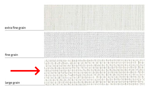 Полотно грунтоване рулон, КРУПНИЙ ЛЬОН, 2*3м, АКРИЛ. грунт, 690 г/м&sup2;, ROSA GALLERY 4820149852249 фото