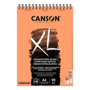 Альбом для нарисів на спіралі XL А4, 90 г/м2, 21x29,7см, 120л, CANSON 3148957875009 фото
