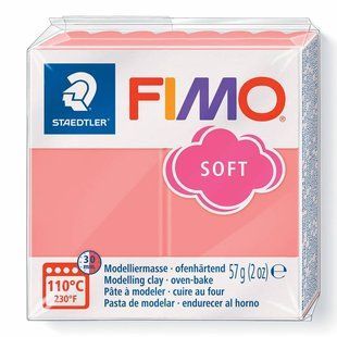 Пластика Soft, Рожевий грейпфрут, 57г, Fimo 4007817151044 фото