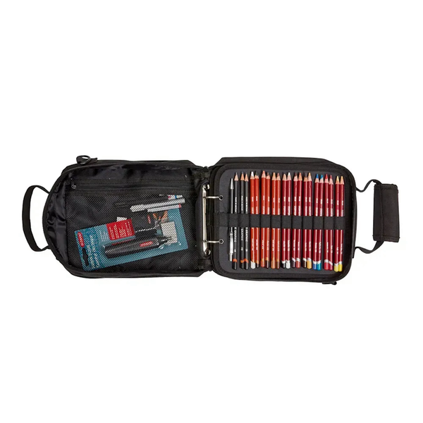 Сумка для олівців та графічних матеріалів Carry-All, чорна, Derwent 5028252640268 фото