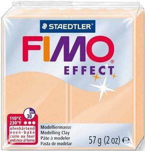 Пластика Effect, Персикова пастельна, 57г, Fimo 4006608005535 фото
