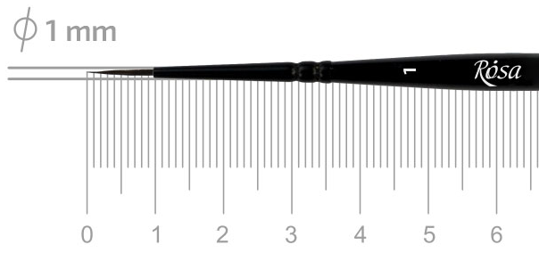 Білка кругла, DEEP 198, № 1, к.р. пензель ROSA 4823098539896 фото