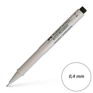 Лінер ECCO PIGMENT (0,4мм) Чорний, Faber Castell 4005401664994 фото