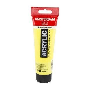 Фарба акрилова AMSTERDAM, (274) Нікелево-титановий жовтий, 120 мл, Royal Talens 8712079268039 фото