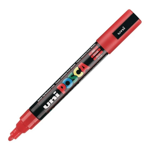 Маркер акриловий Uni Posca PC-5M 1,8-2,5 мм червоний (PC5M30) 4902778916131 фото